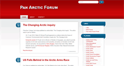 Desktop Screenshot of panarcticforum.org